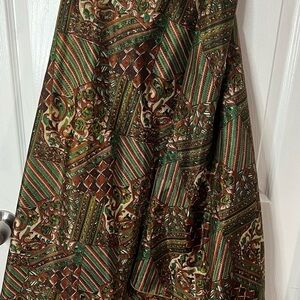 Bohemian Wrap Patchwork Skirt - Multicolor